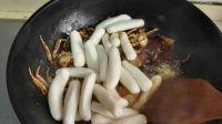 毛蟹炒年糕的做法步骤6