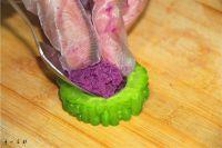 苦瓜酿紫薯的做法步骤9
